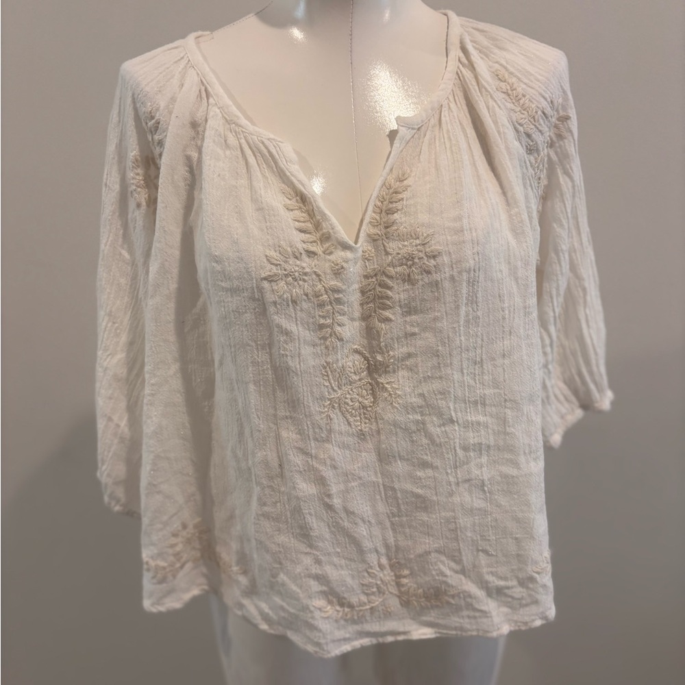 House of Harlow 1960 Cream Blouse